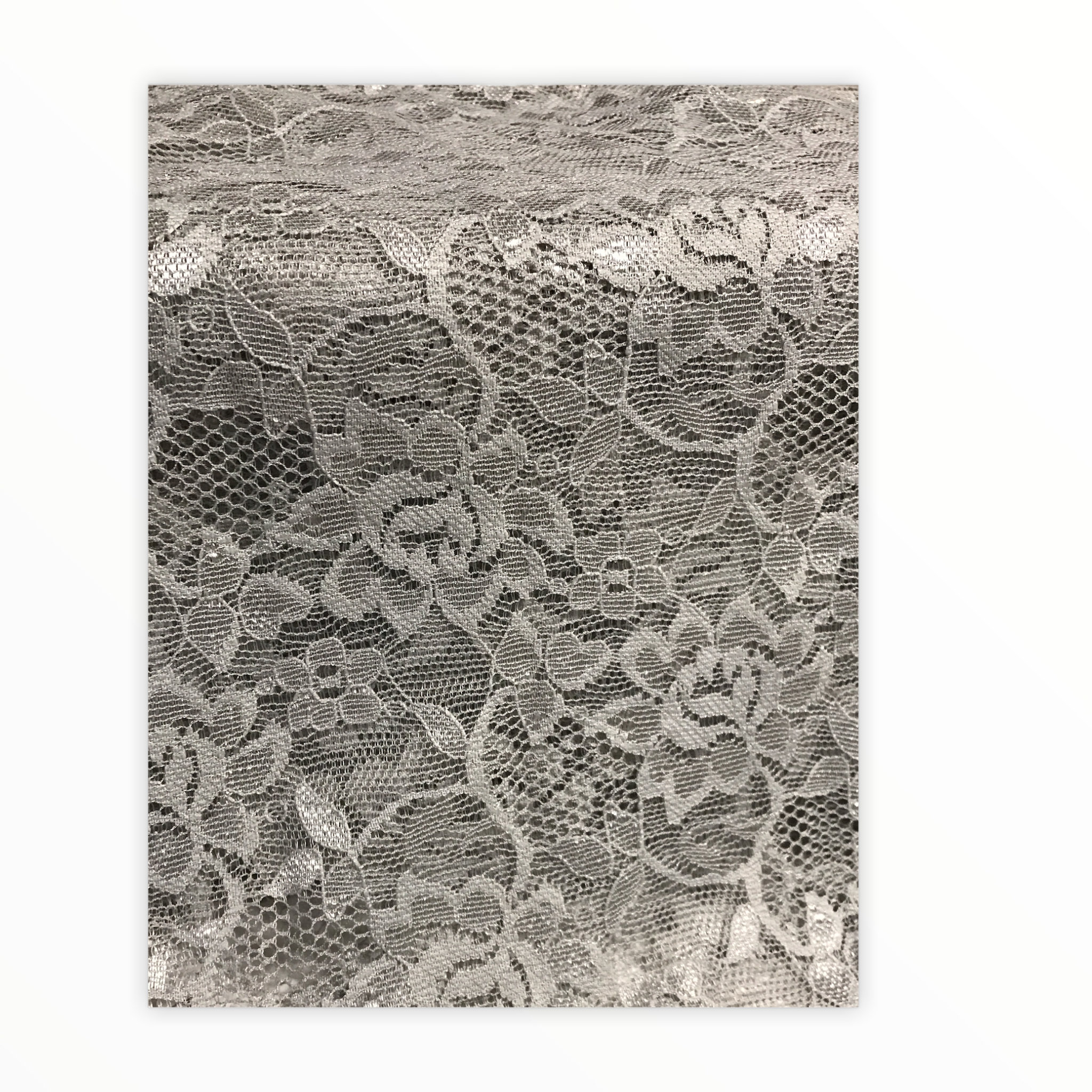 Gray rosette lace