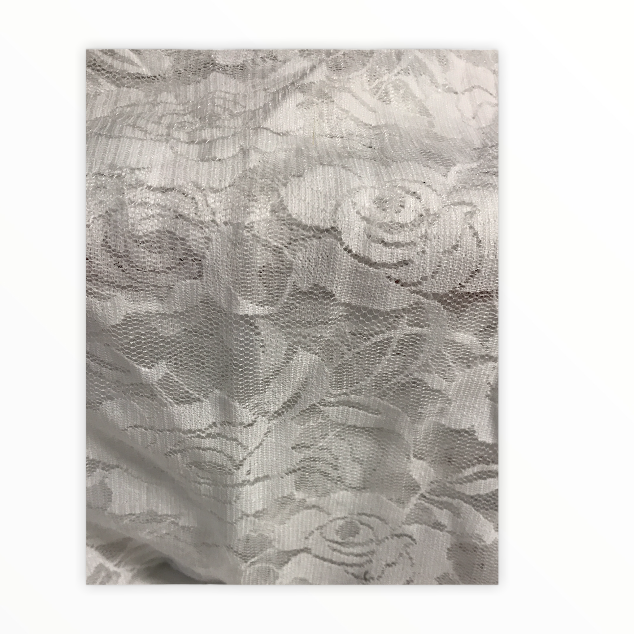 White rosette lace